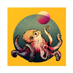 Deep Sea Octopus Posters and Art